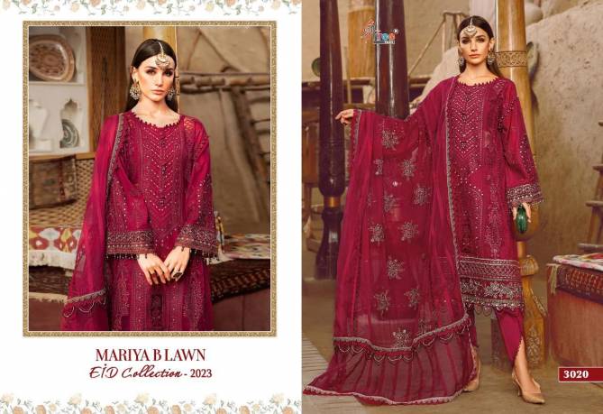 Shree Mariya B Lawn Eid Collection 2023 Pakistani Suits Catalog